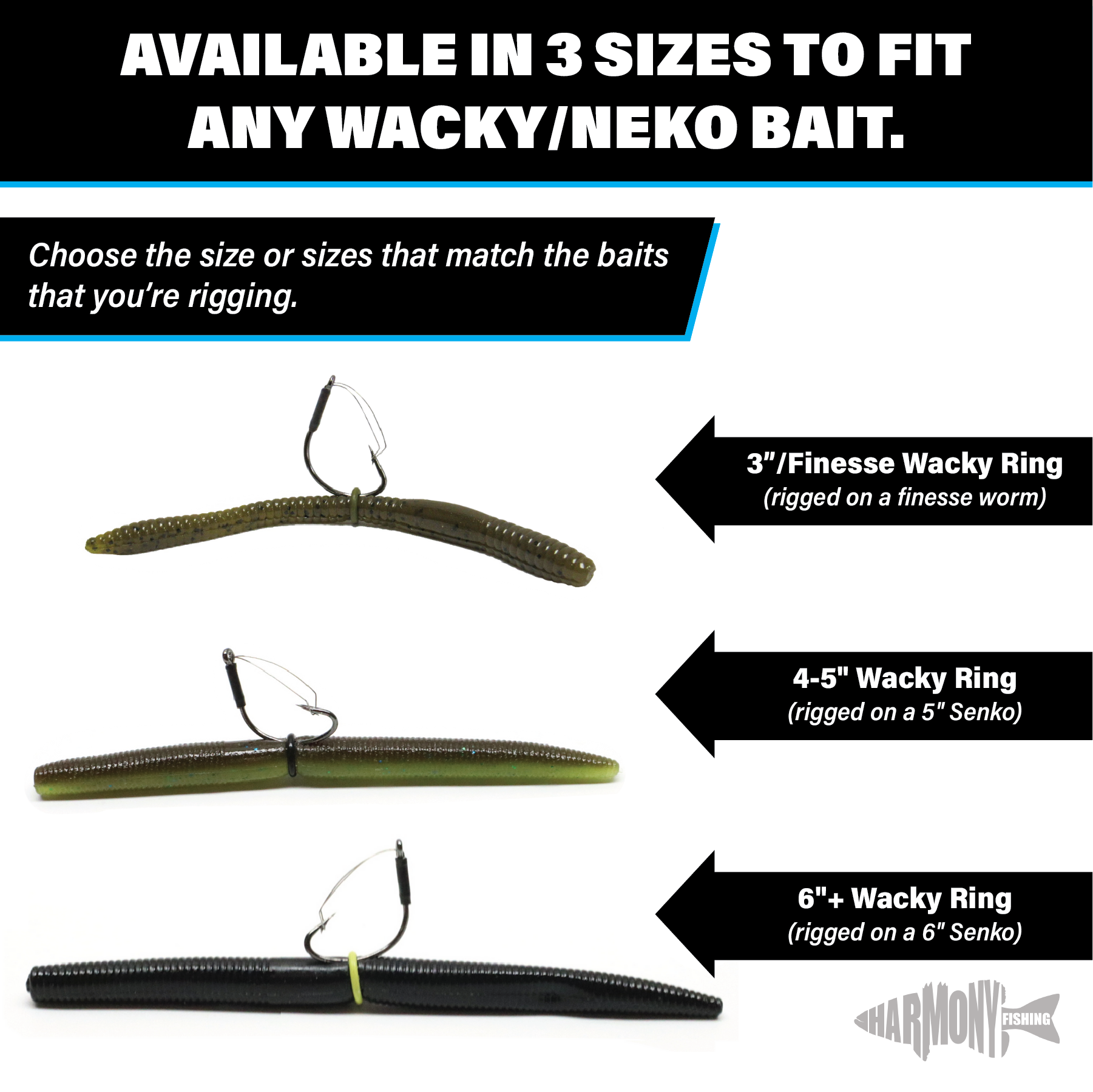 Wacky Rings (100 Pack, Select Size/Color)