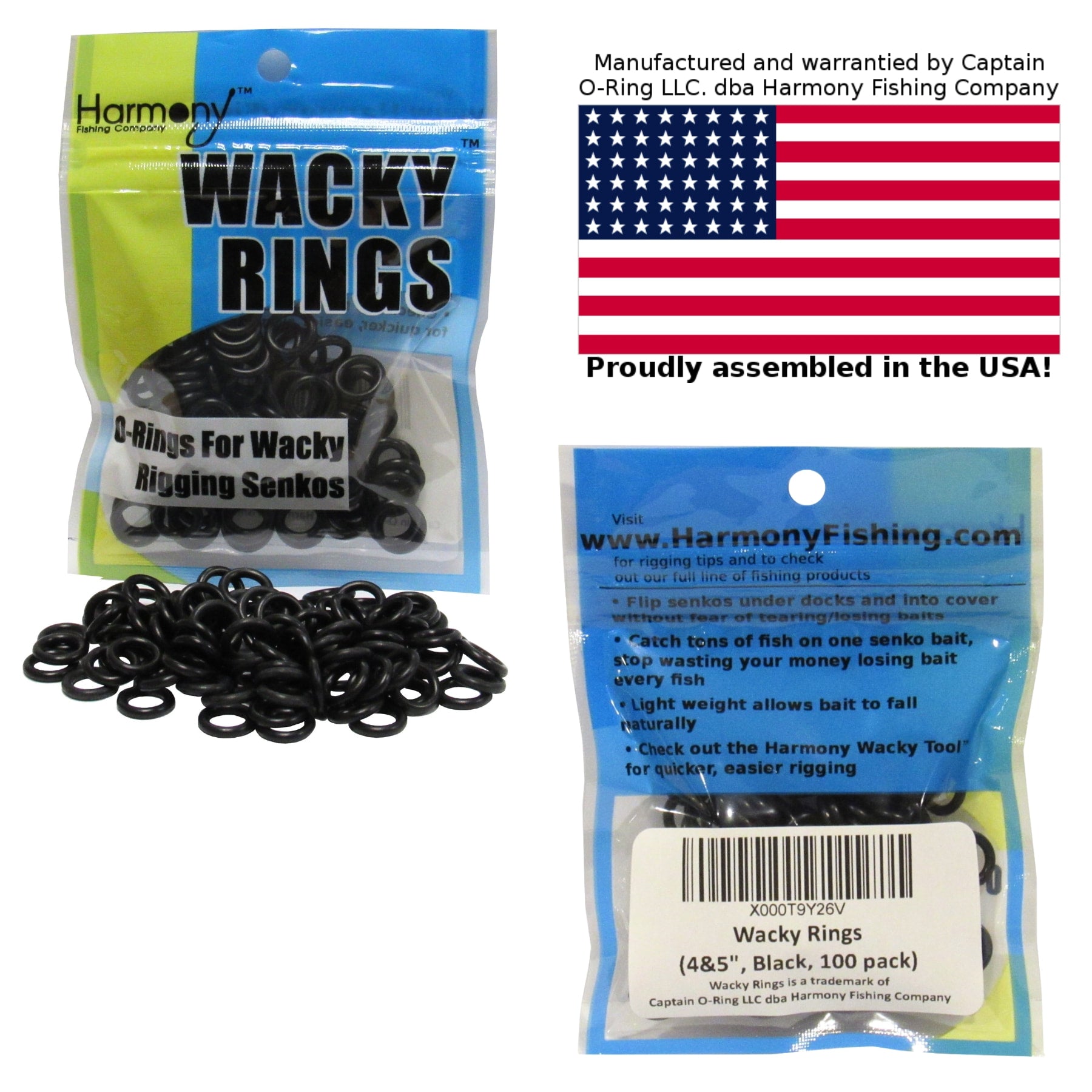 Wacky Rings (100 Pack, Select Size/Color)