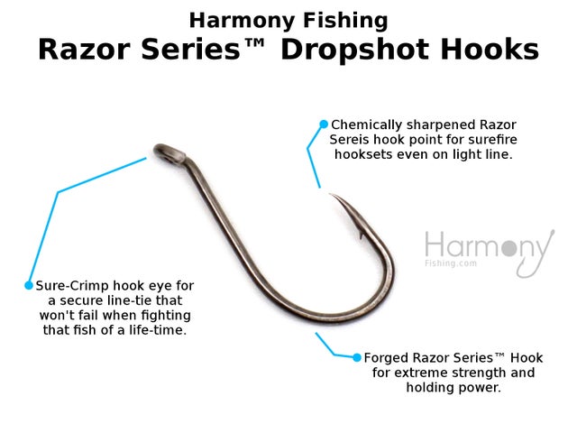 Razor Series DropShot Hooks