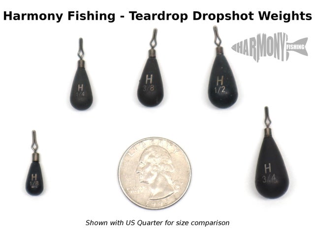 Tungsten TearDrop Dropshot Powershot Weights
