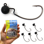 Offset Weedless Ned Rig Jigheads with Flex Keepers (5 Pack)