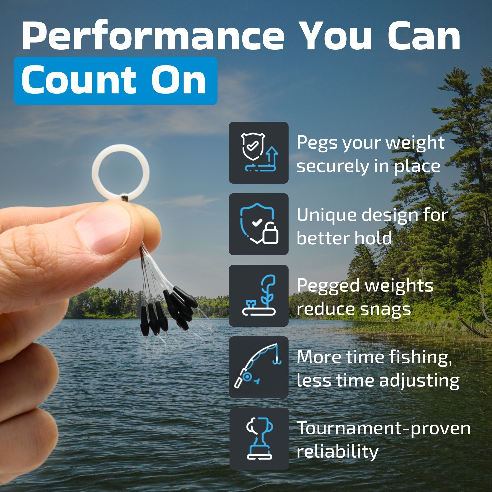 Weight Pegs (8 Pack, 80 Pegs)