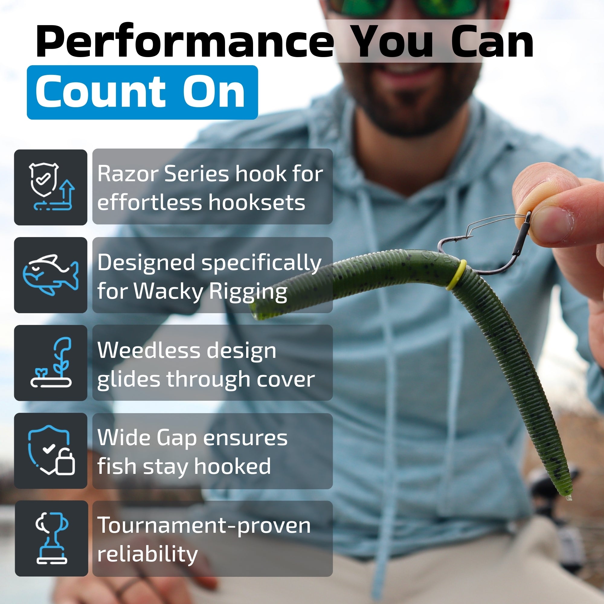 Wacky Weedless WG Hooks – Harmony Fishing Company Wacky Weedless WG Hooks – Harmony Fishing Company