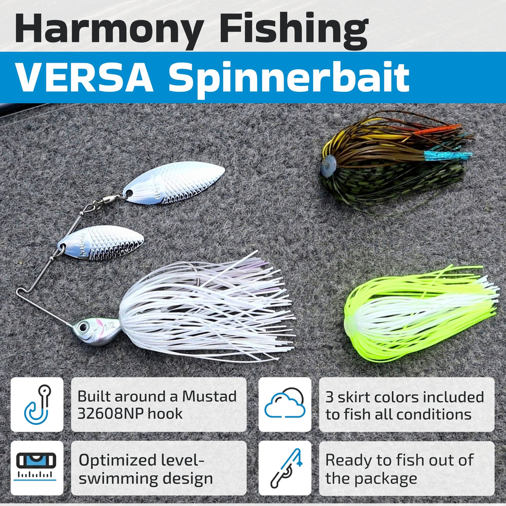 Versa Spinnerbait (includes 3 Quick-Change Skirts)