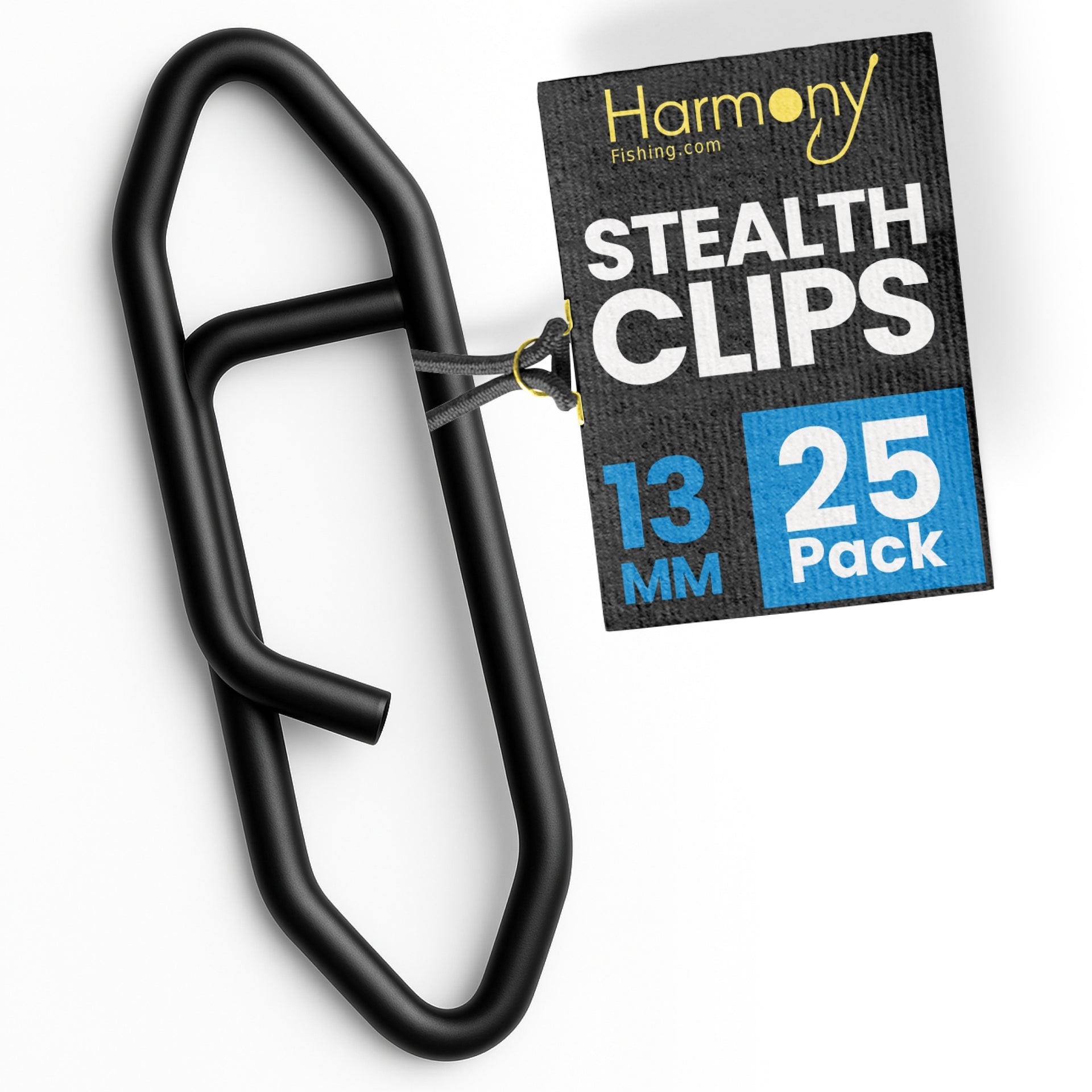best fishing lure clips Harmony Fishing Stealth Clips (25 Pack) [Black Stainless] – Harmony Fishing  Company