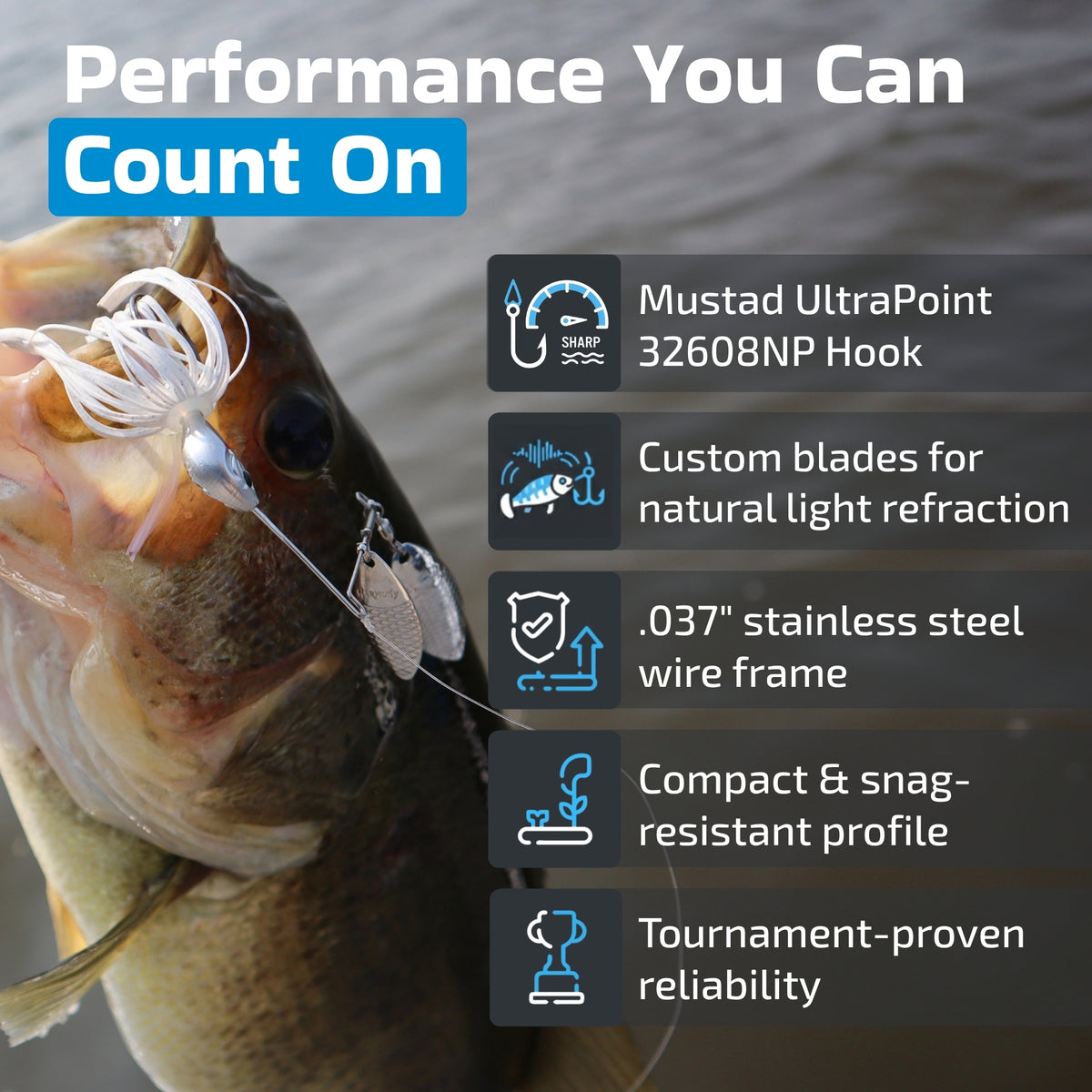 Versa Spinnerbait (includes 3 Quick-Change Skirts)