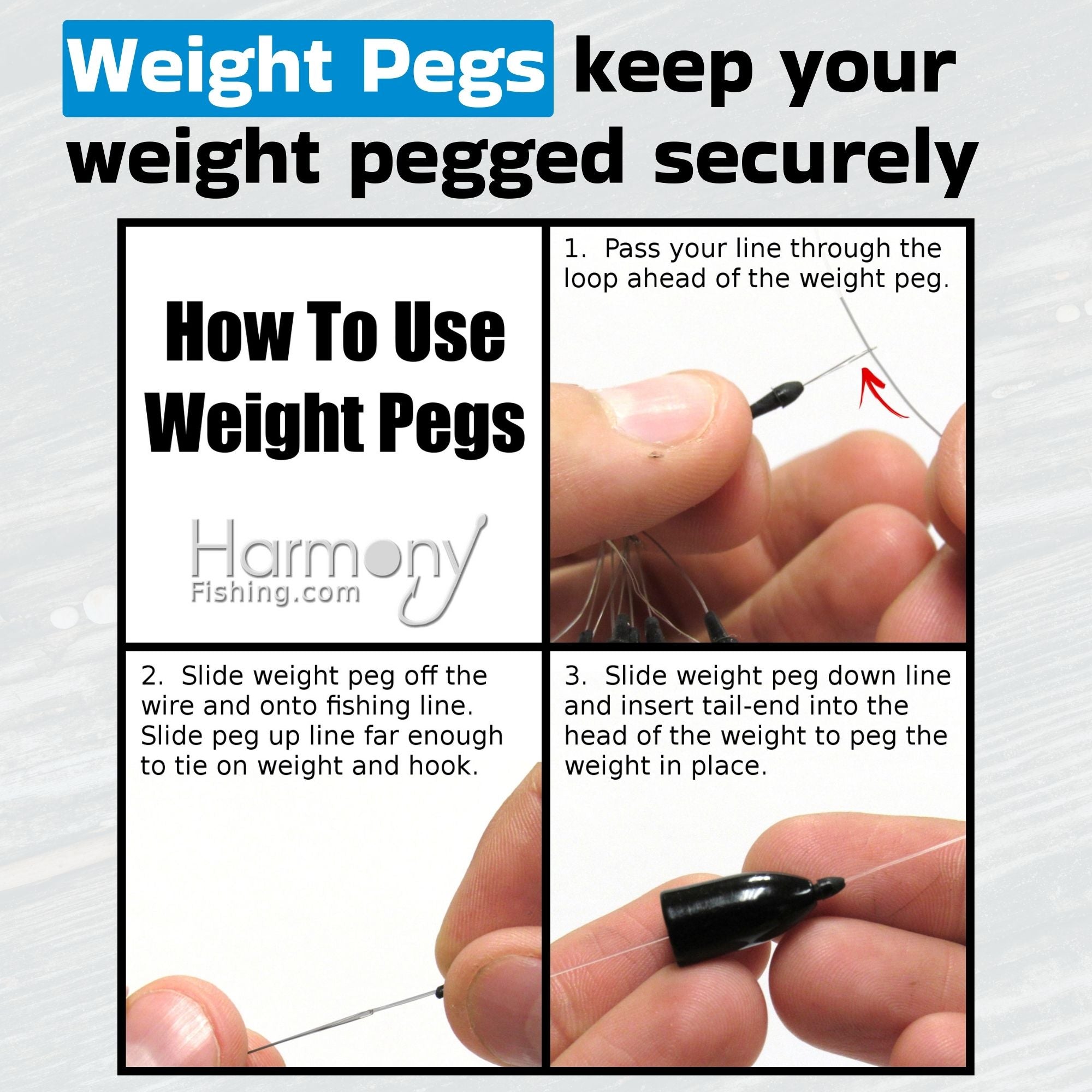 Weight Pegs (8 Pack, 80 Pegs)
