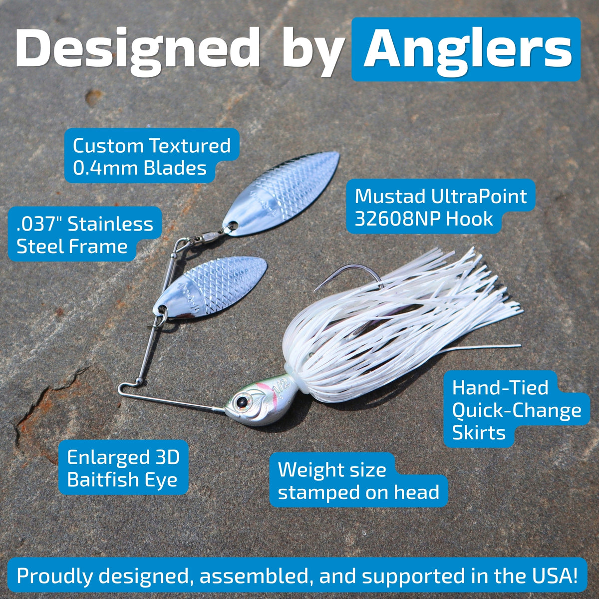 Versa Spinnerbait (includes 3 Quick-Change Skirts)