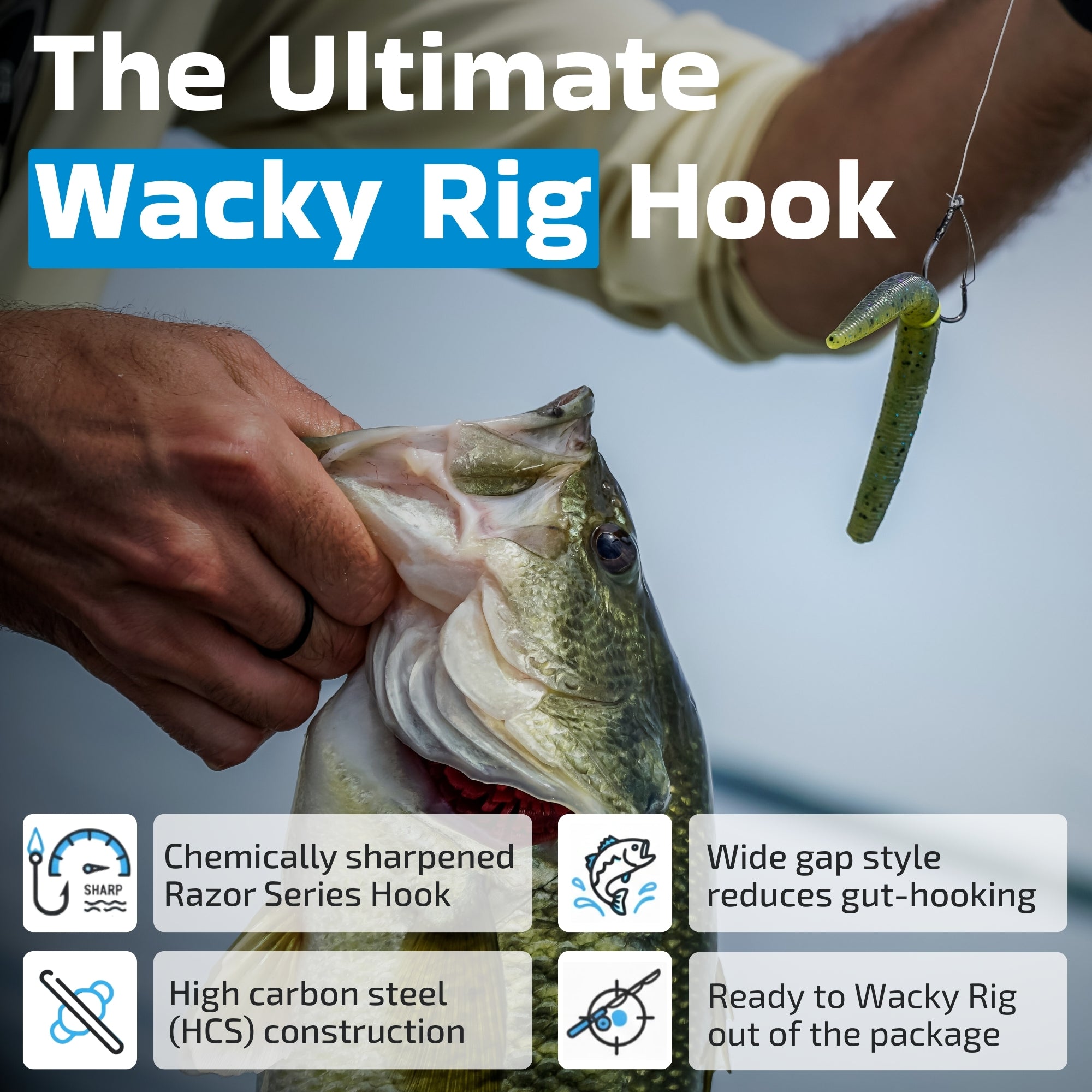 Razor Series Wacky Weedless WG Hooks
