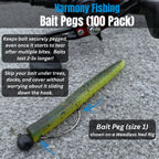 Bait Pegs (100 Pack, Select Size)