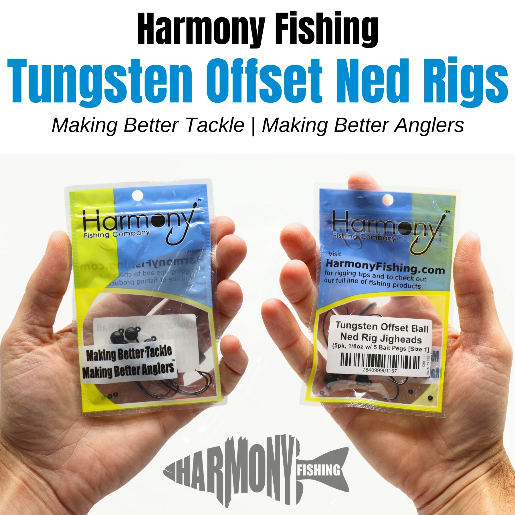 Tungsten Offset Weedless Ned Rig Jigheads (5 Pack w/ Bait Pegs)