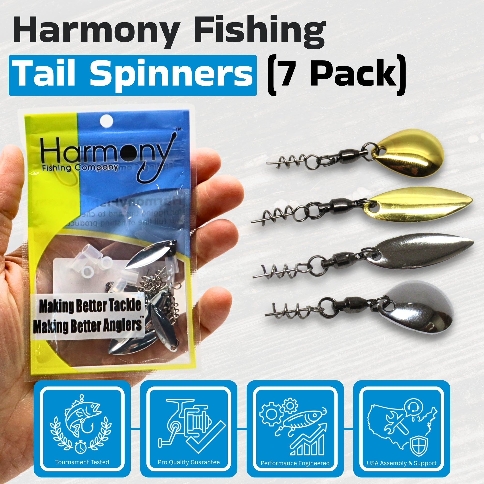 Colorado Blade Tail Spinners - Hitchhiker Spinners for Senkos and