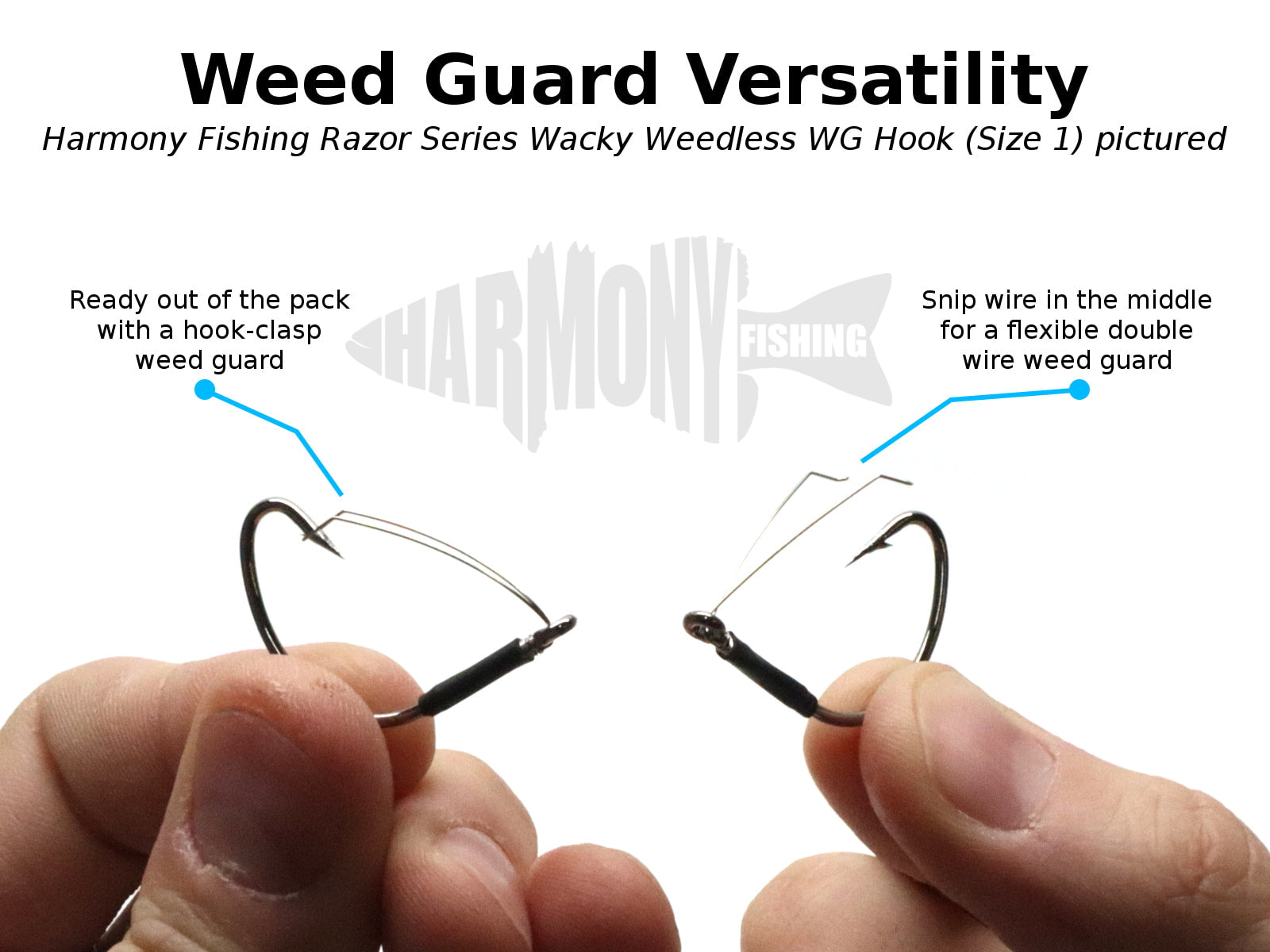 Razor Series Wacky Weedless WG Hooks