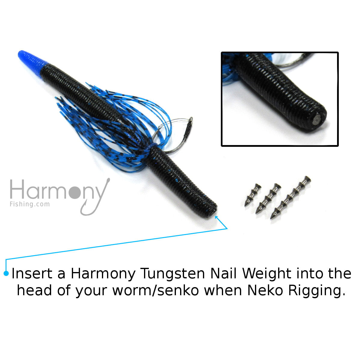 Tungsten Nail Weights [10 Pack, Select Size]