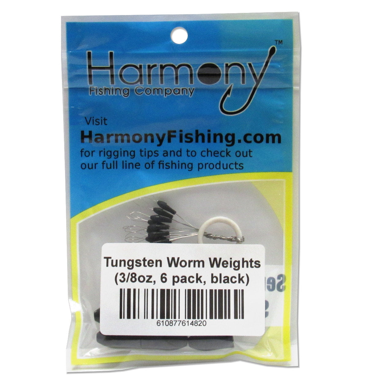 Tungsten Worm Weights w/ Weight Pegs [Select Size, Qty]