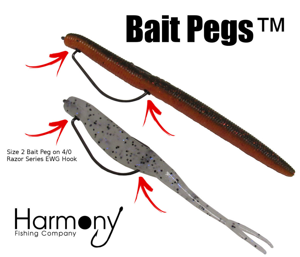 Bait Pegs (100 Pack, Select Size)