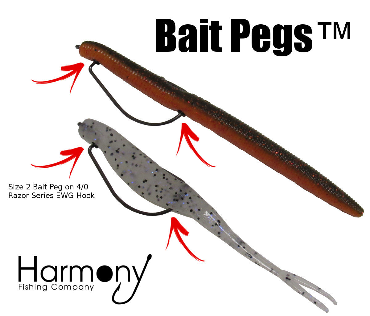 Bait Pegs (100 Pack, Select Size)