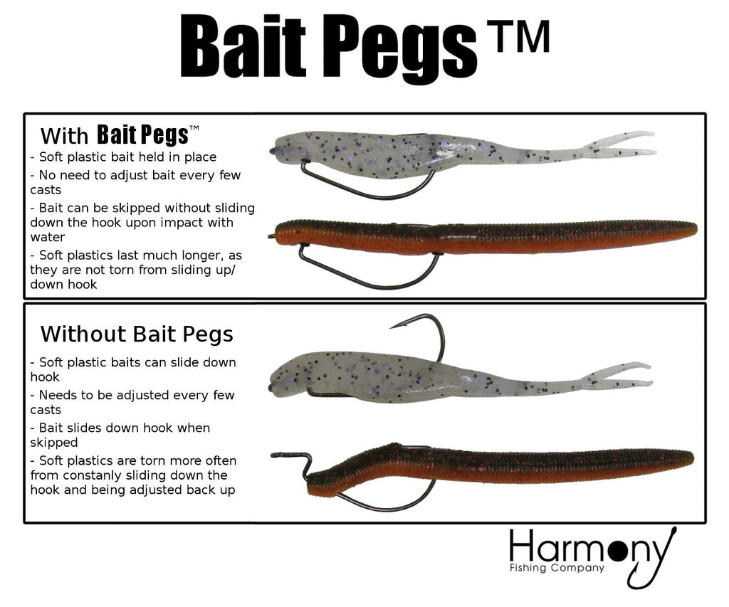 Bait Pegs (100 Pack, Select Size)