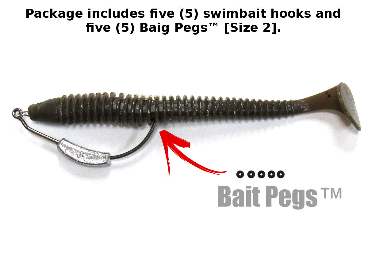 Razor Series Weighted Swimbait Hooks (5 Pack)