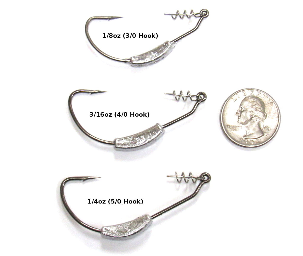 Razor Series Weighted Swimbait Hooks (5 Pack)
