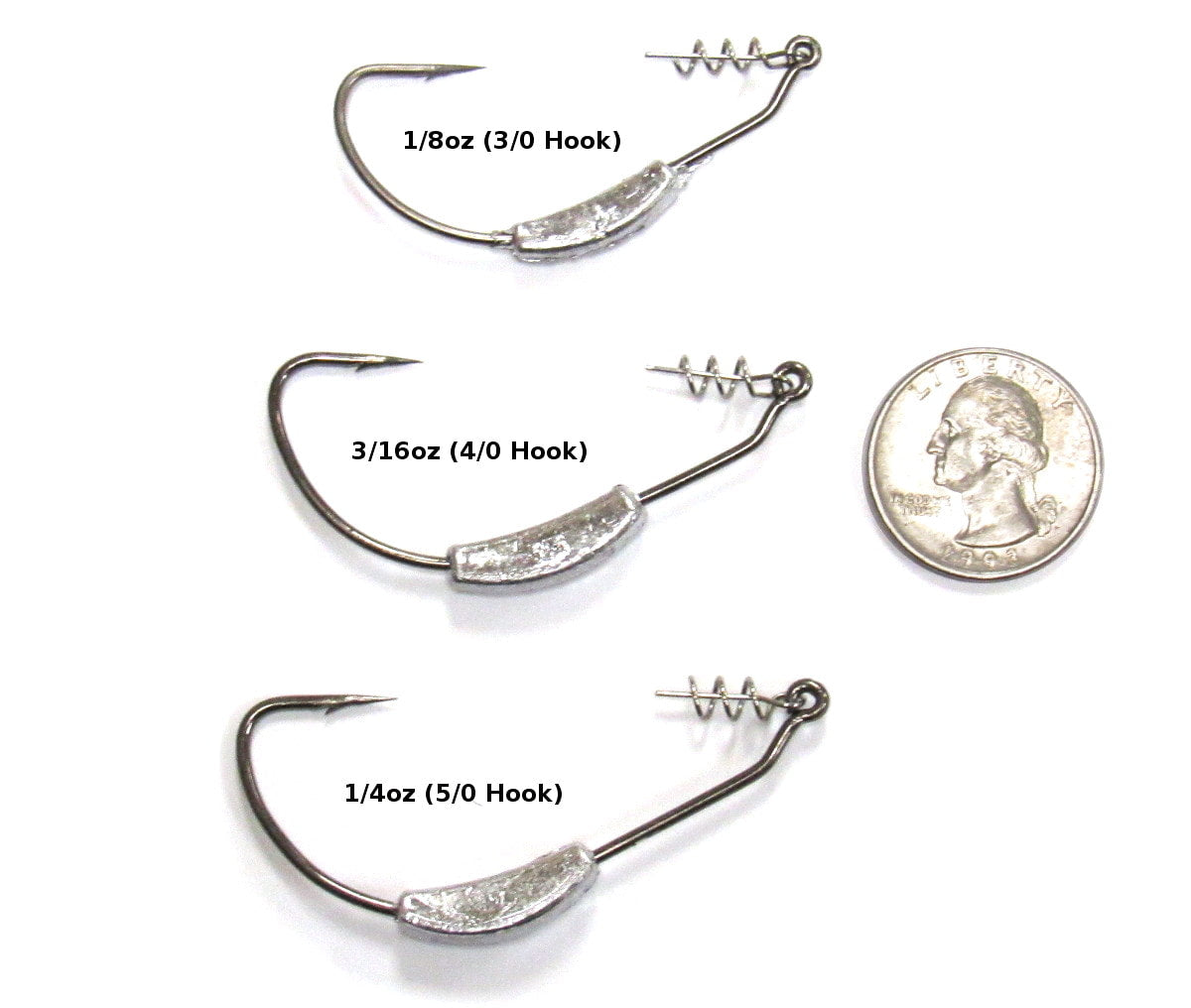 Razor Series Weighted Swimbait Hooks (5 Pack)