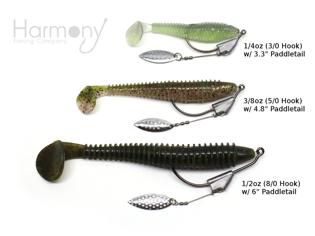 Razor Series UnderSpin Hooks (4 Pack)