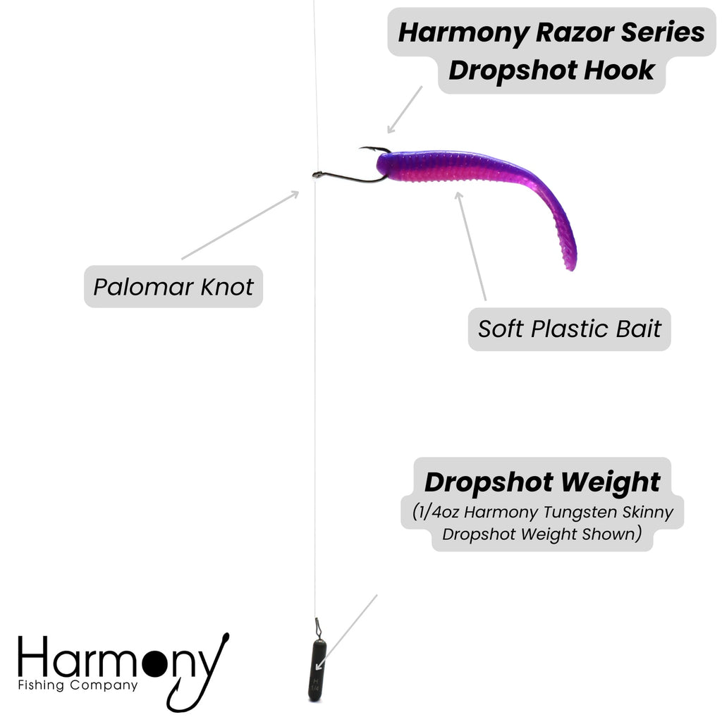 Razor Series Dropshot Finesse Hooks (10 Pack)