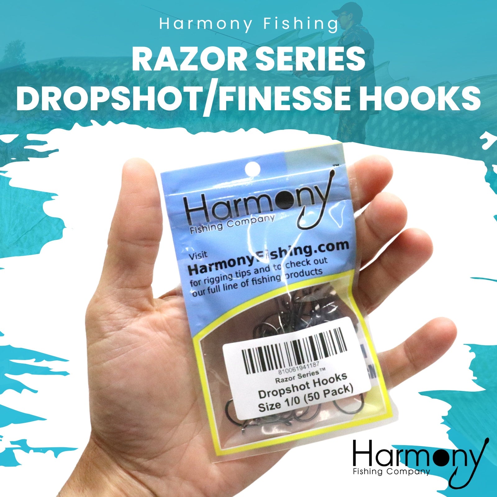 Razor Series DropShot Hooks – Harmony Fishing Company