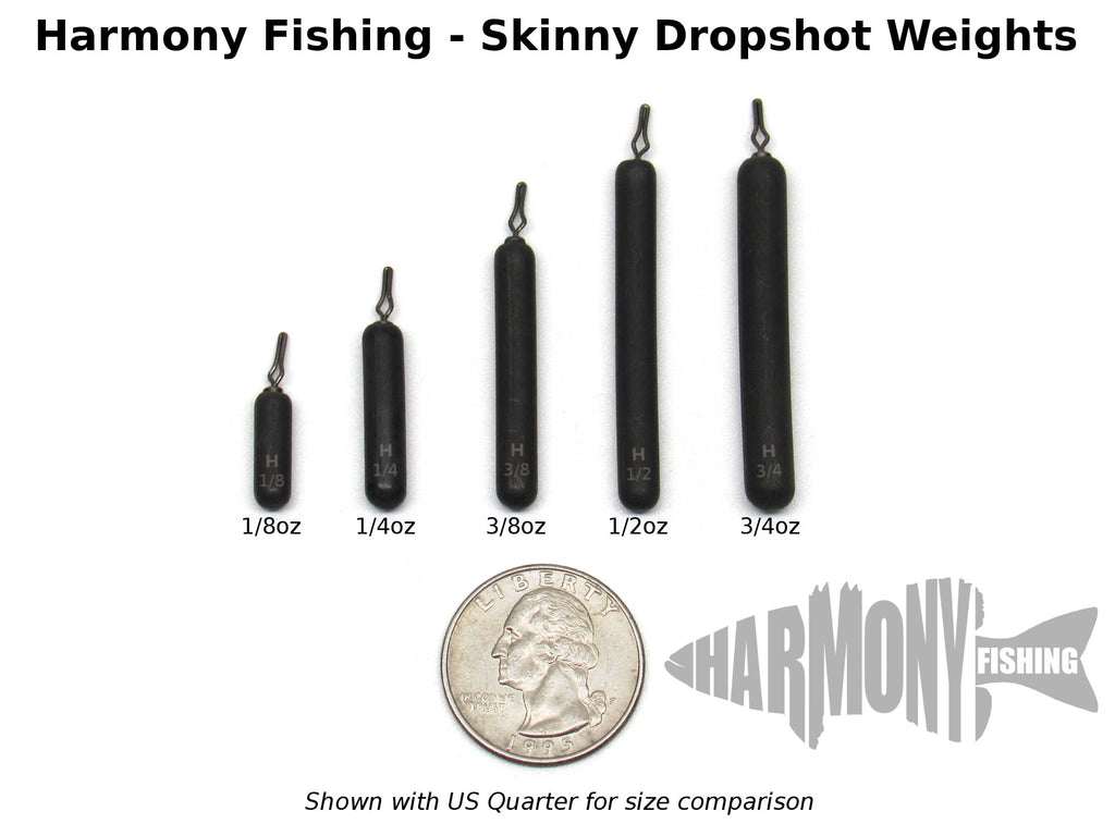 Tungsten Skinny Dropshot Weights