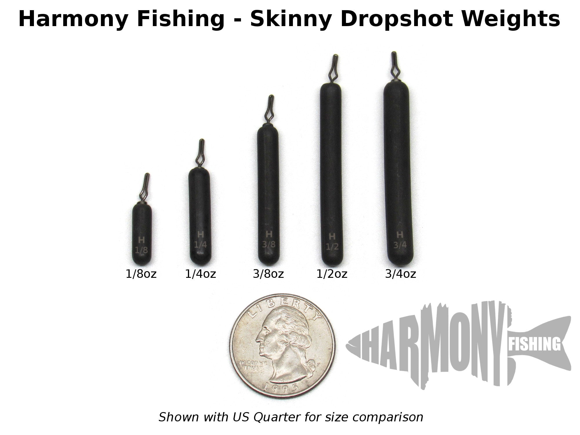 Tungsten Skinny Dropshot Weights