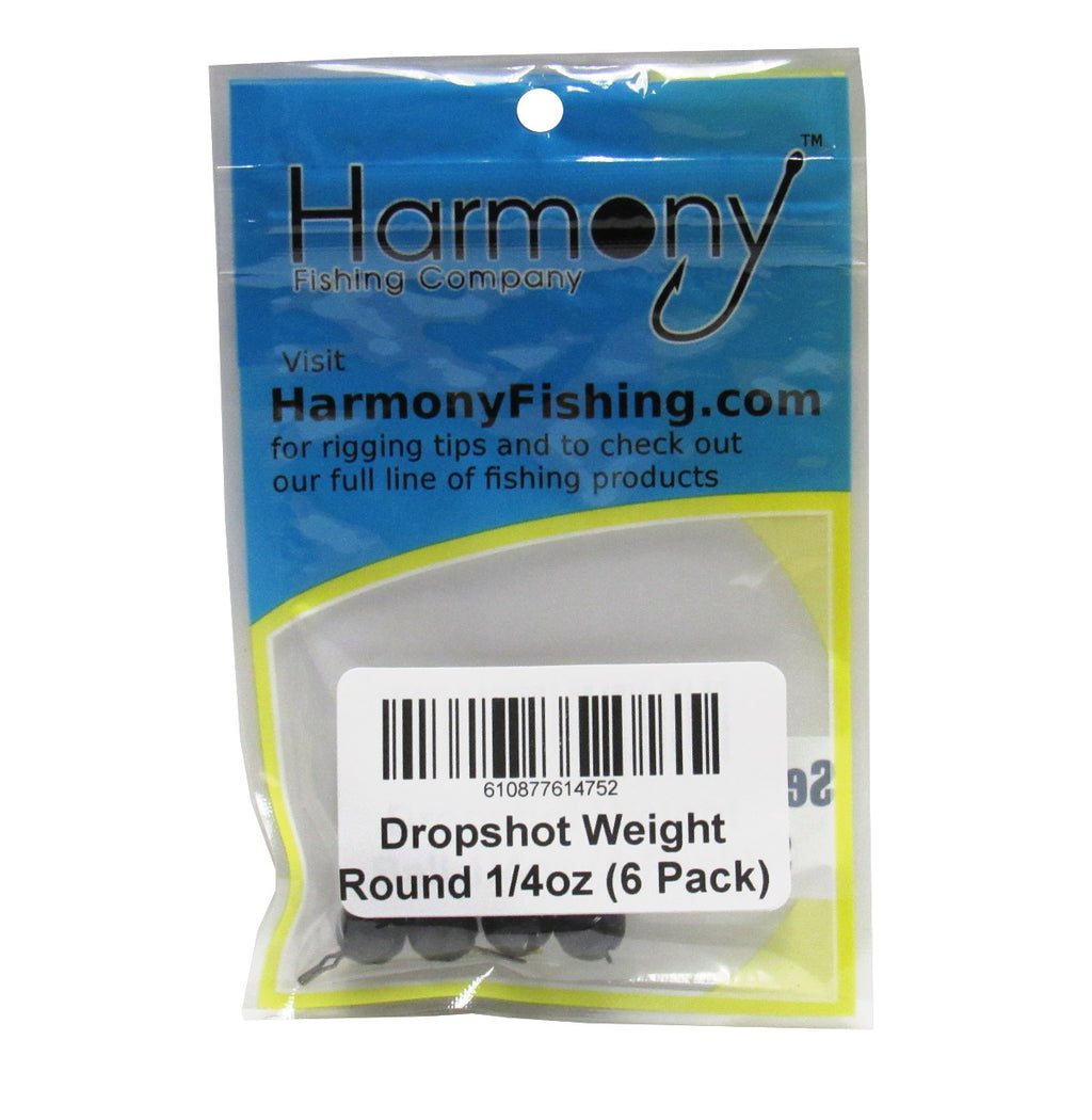 Tungsten Round/Ball Dropshot Weights (6 Pack)