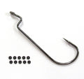 Razor Series Offset Worm Hooks w/ Bait Pegs (10 Pack, Select Size)