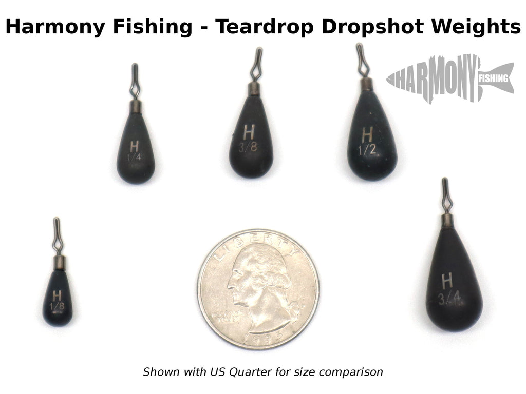 Tungsten Teardrop Dropshot/Powershot Weights