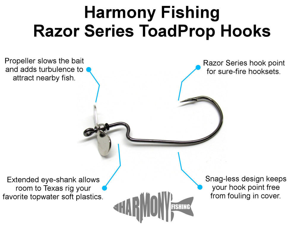 Razor Series ToadProp Hooks (5 Pack)