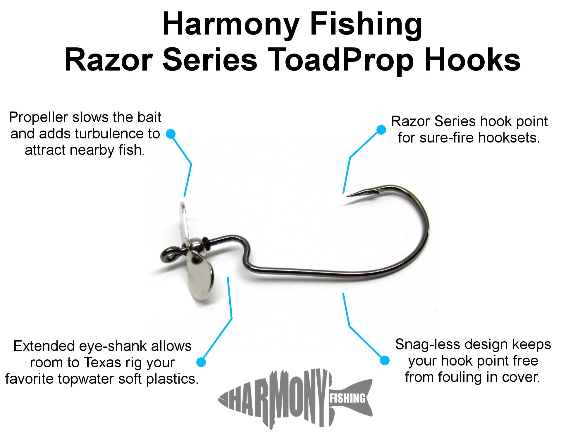 Razor Series ToadProp Hooks (5 Pack)