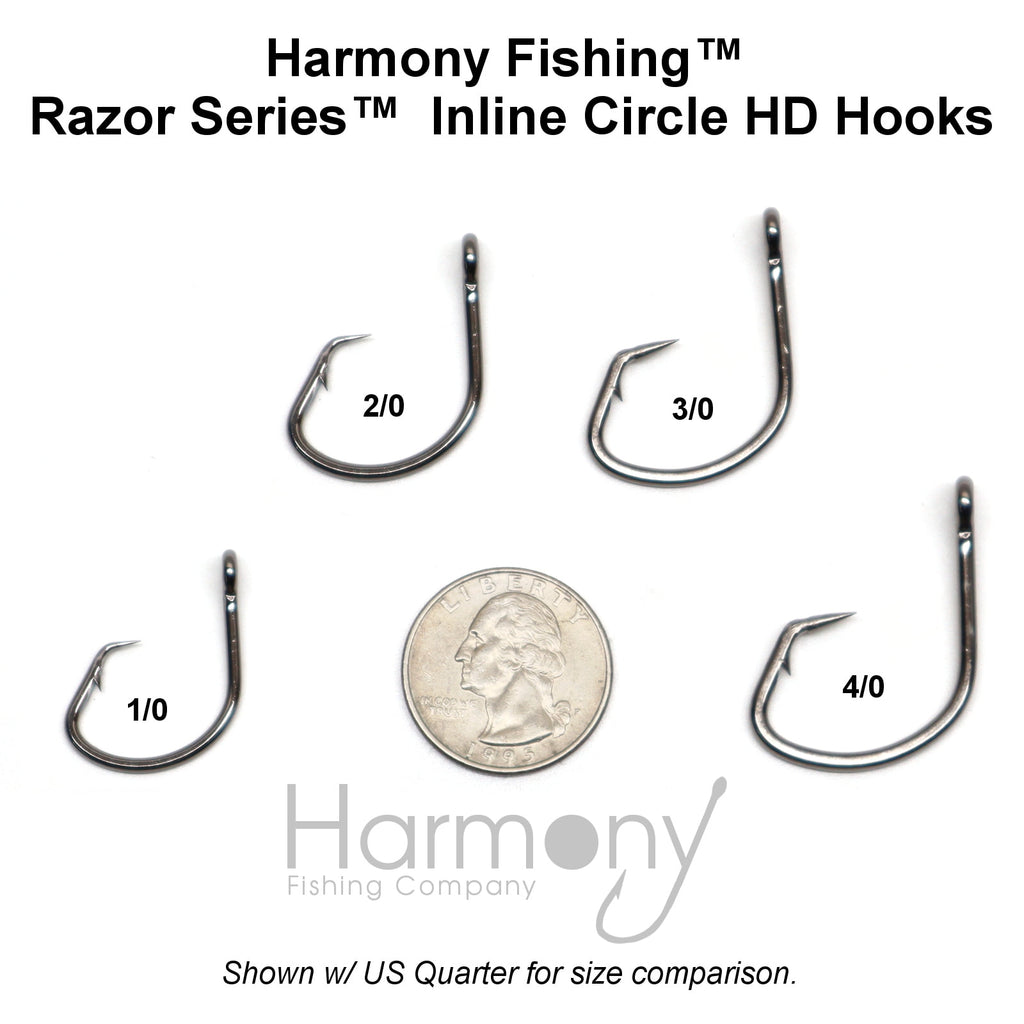 Harmony Fishing – Razor Series Inline Circle HD Hooks – Harmony Fishing Company