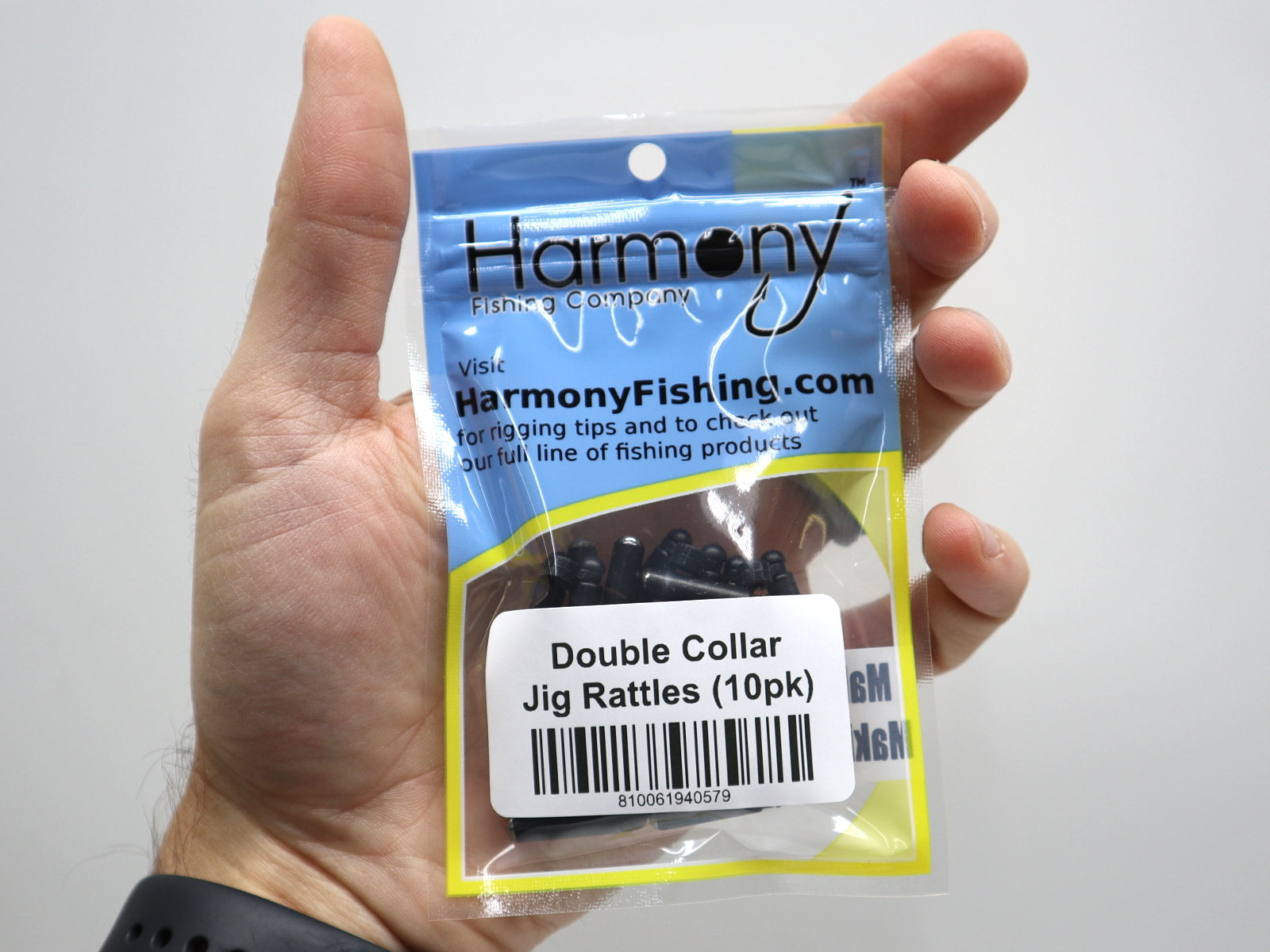Double Collar Slip-On Jig Rattles (10 Pack)