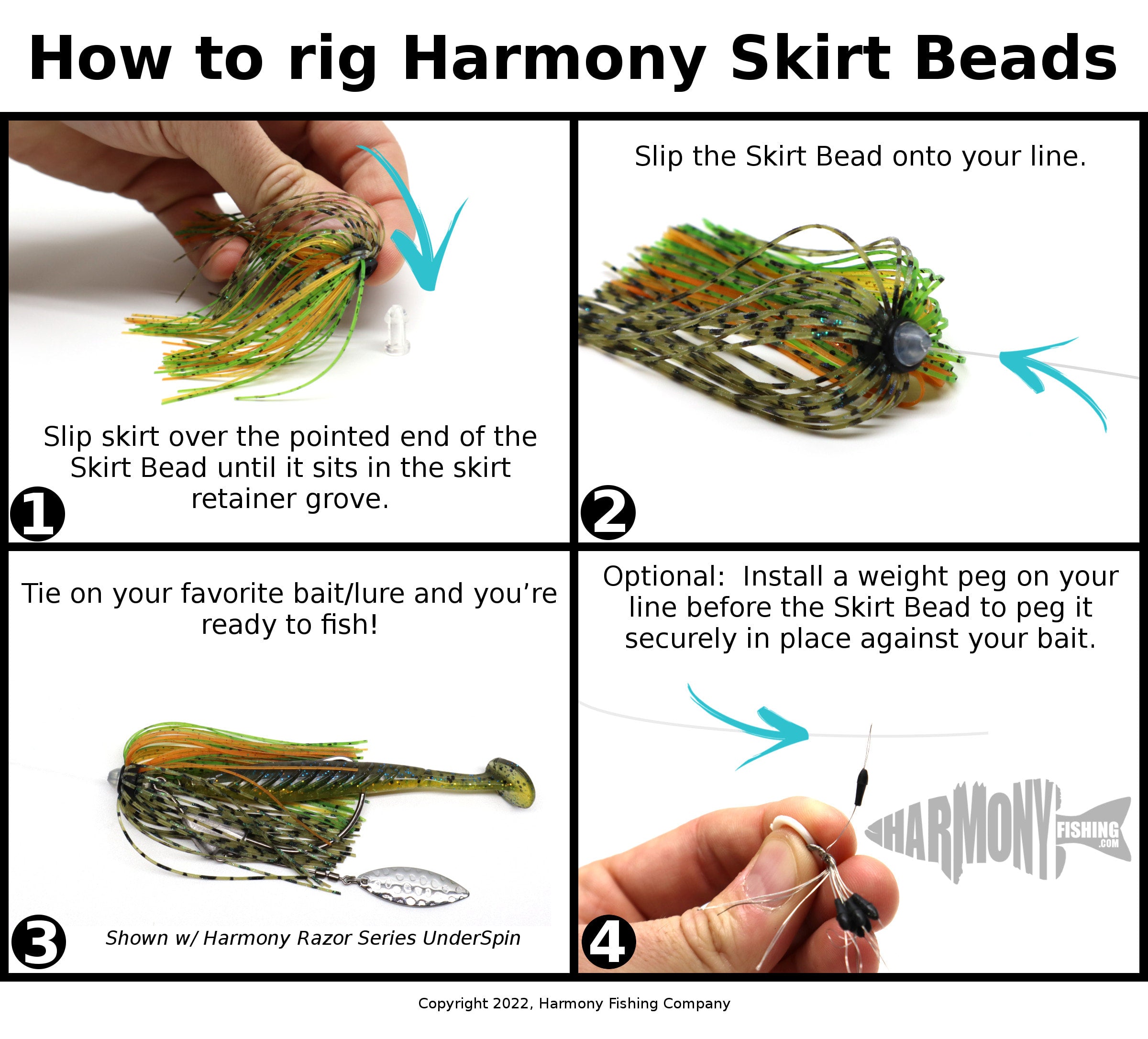 Skirt Beads (8 Pack w/ Skirts)