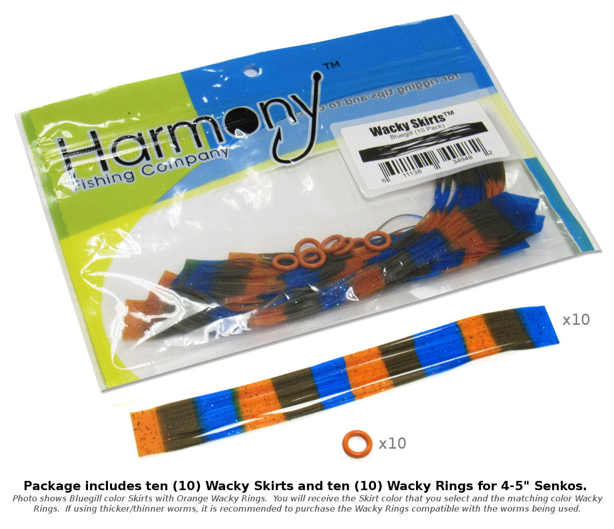 Wacky Skirts (10 Pack) [13 Colors Available]