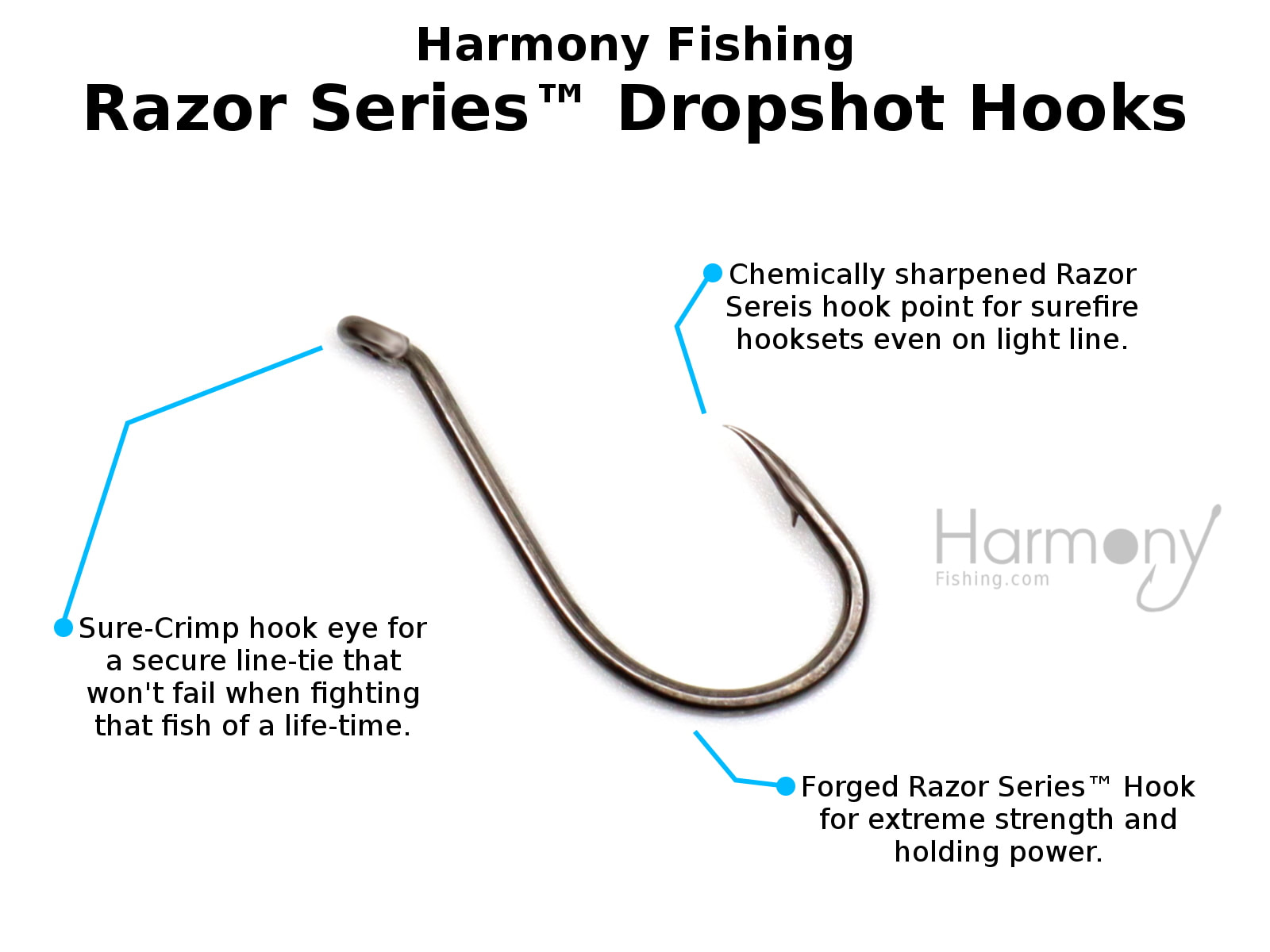 Razor Series DropShot Hooks