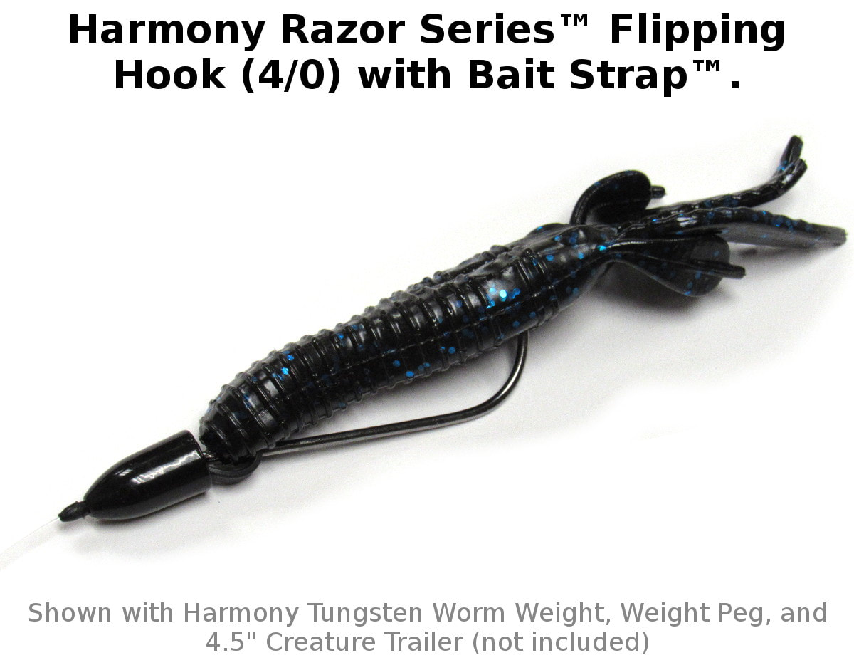 Harmony Fishing - Razor Series Inline Circle HD Hooks Non-Offset 1,  trotline hooks 