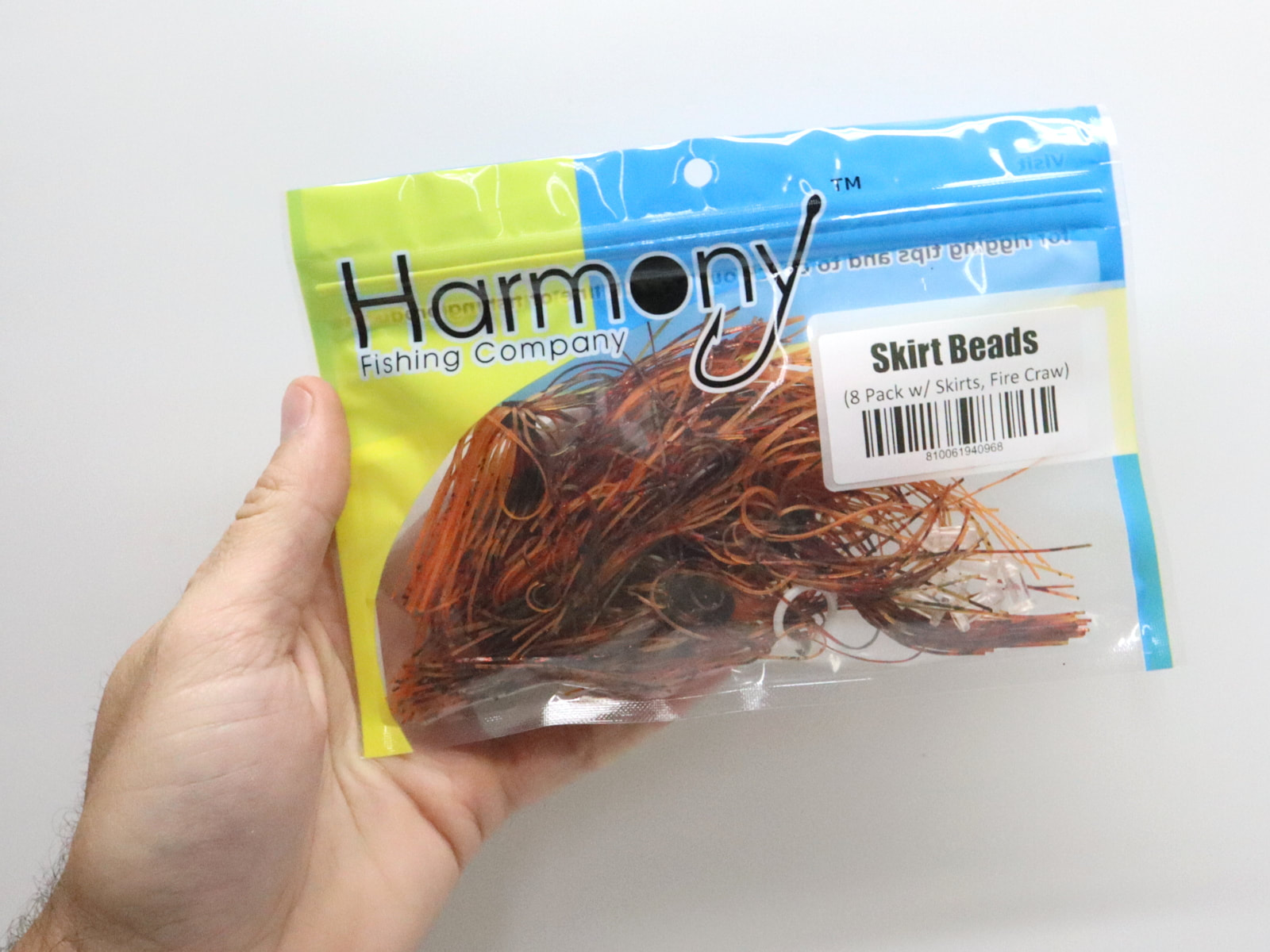 Harmony Fishing - Skirt Beads Quickly and Easily add a Skirt to Your  Fishing Lures/baits 8 Pack w/Skirts Green Pumpkin